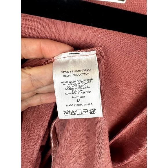 NWT Dry Good (LUSH) Dusty Rose wrap front long sleeve blouse sz M - Picture 6 of 7